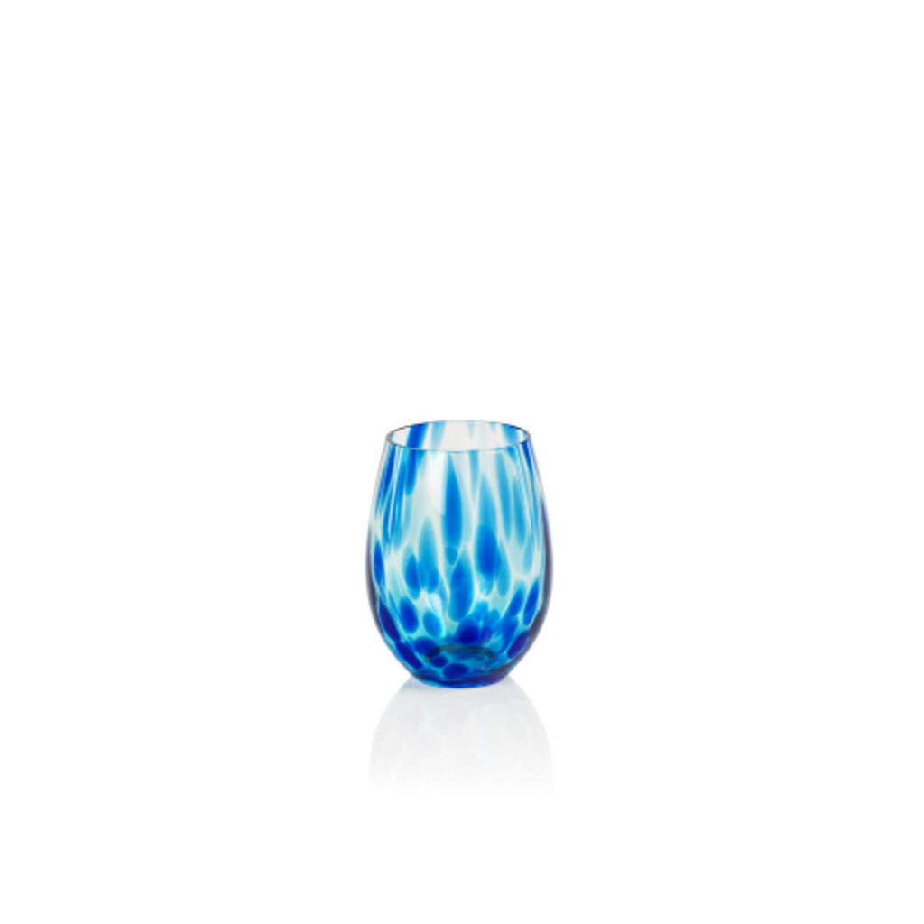 BLUE TORTOISE STEMLESS ALL PURPOSE GLASS