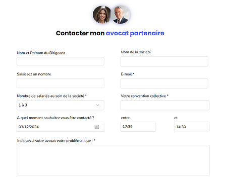 Formulaire de demande de mise en relation