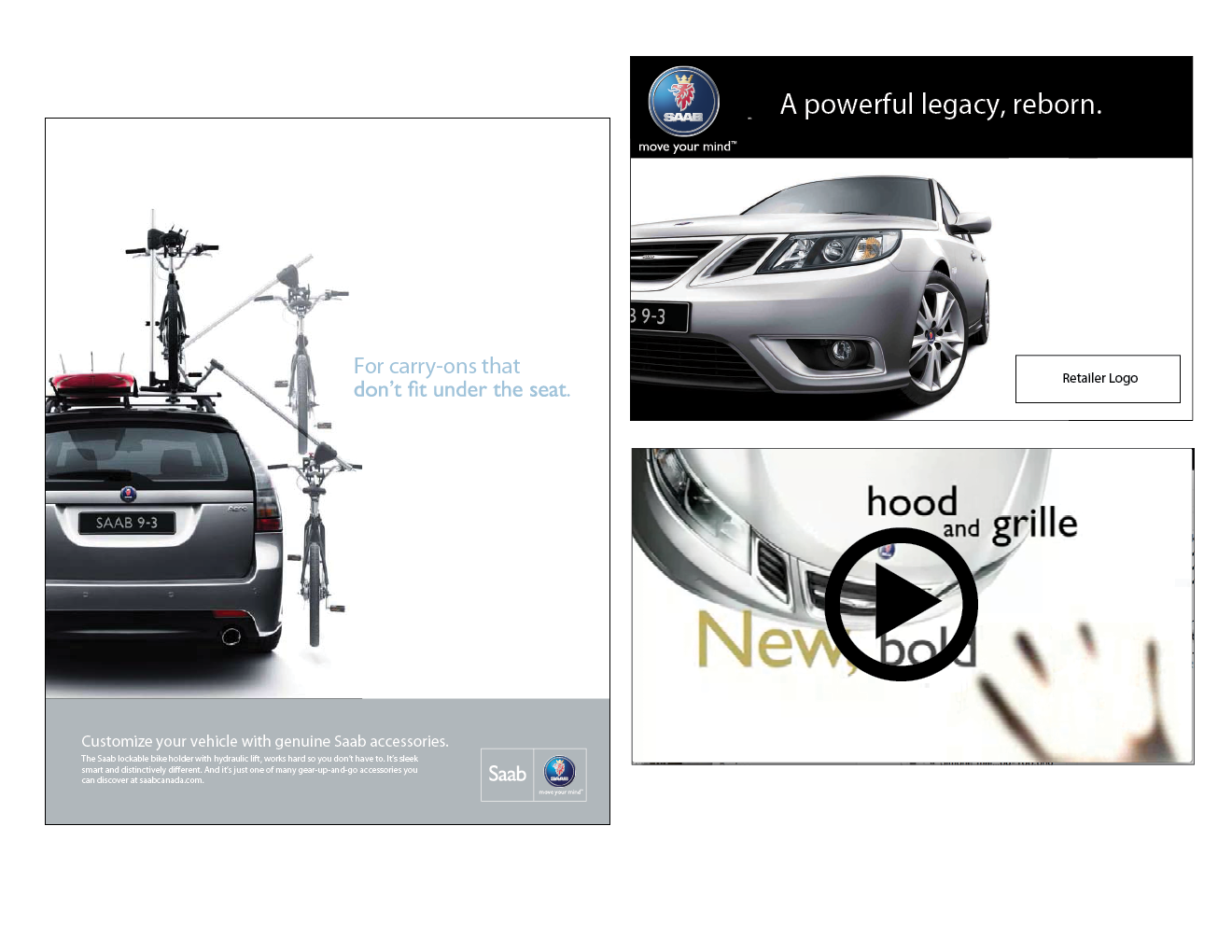 Saab Ads with video