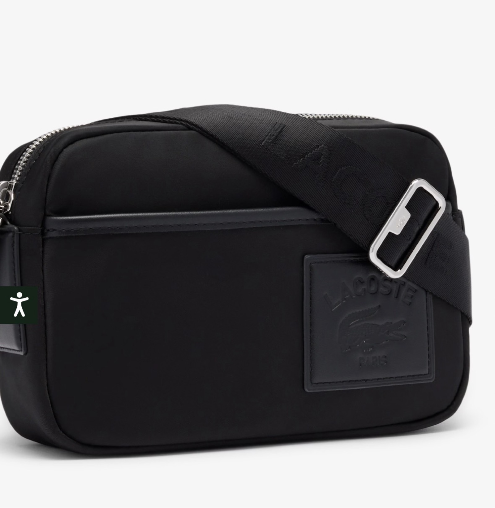 Sacoche bandoulière Lacoste noire neuf