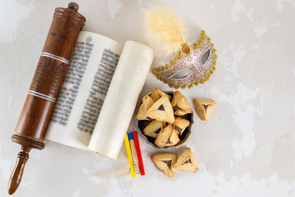 The Scroll of Esther and Purim Festival objects.jpg