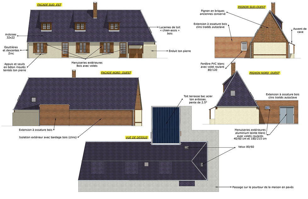 Plan_des_façades_avant_et_après_extens