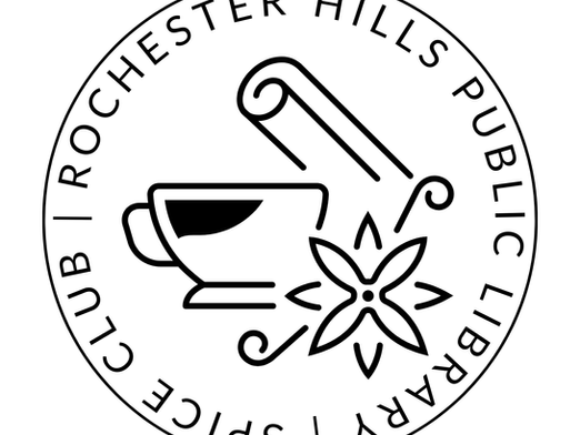 RHPL Spice Club logo, a stylized start anise and cinnamon stick surrounding a mortar