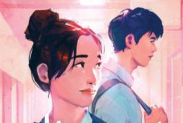 A snippet of the book cover for I hope this doesn't find you by Ann Liang. A young woman stands in the foreground, looking over her shoulder at a young man in the background.