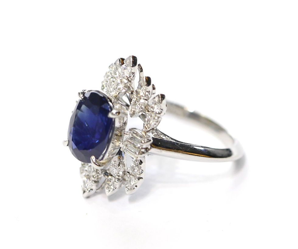 Thumbnail: Blue sapphire ring P8R5206