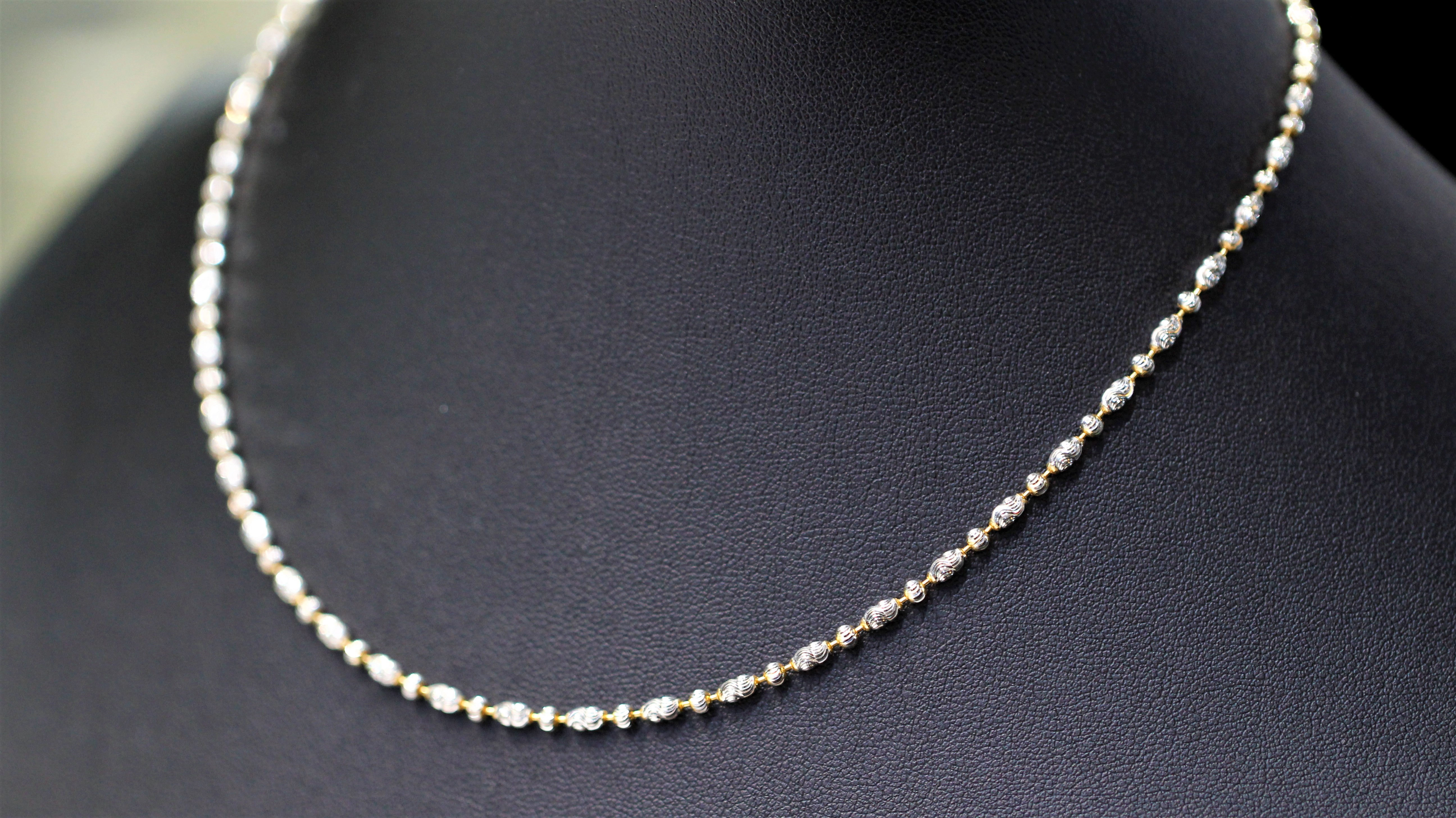 18K necklace 16inches 4365