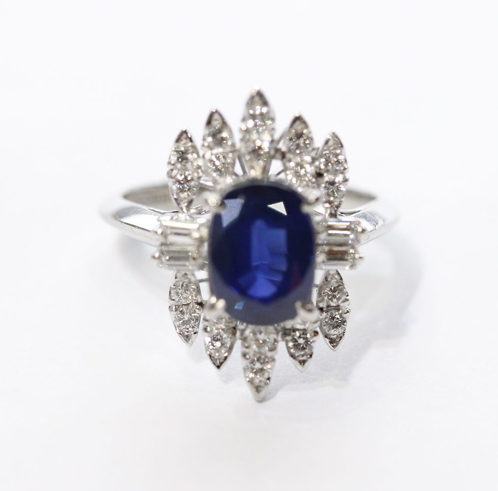 Thumbnail: Blue sapphire ring P8R5206