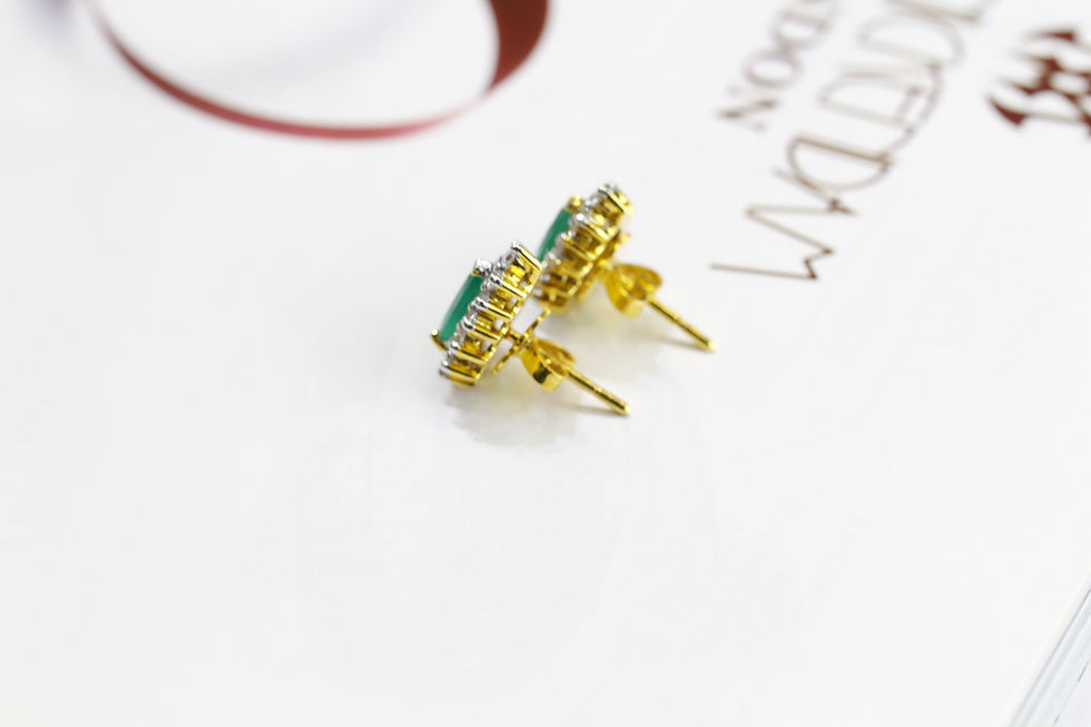 ภาพขนาดย่อ: Emeralds earrings 1.54 cts Y8E4973