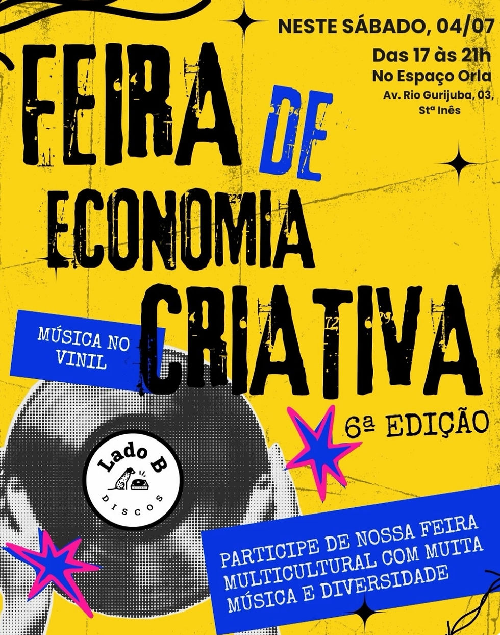 Feira Multicultural da Lado B chega à 6ª edição reunindo música, gastronomia, arte e cultura alternativa em Macapá