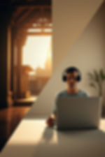 A split-screen image in a modern flat design with a strong moody style one side depicts a