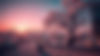 An ultra-wide panoramic, 166 aspect ratio, image of a sunrise garden in surreal infrared t