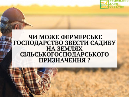 Чи може фермерське господарство звести садибу на землях сільськогосподарського призначення?