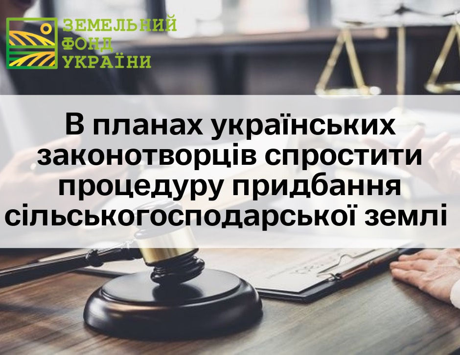 В планах українських законотворців спростити процедуру придбання сільськогосподарської землі