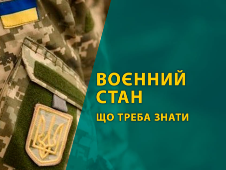Введення воєнного стану в Україні та зміни в законодавстві.