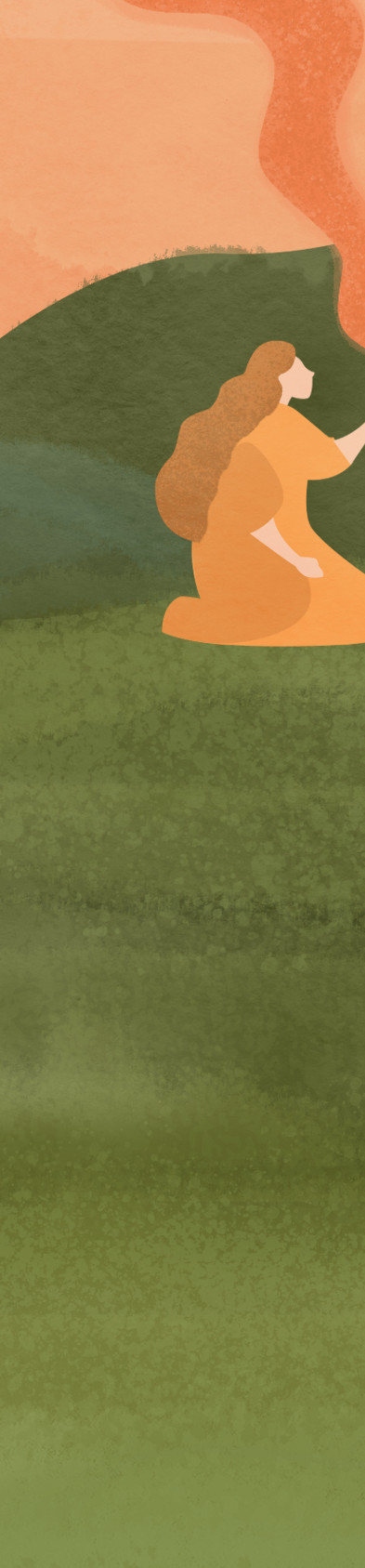 Woman engaging in art therapy, painting