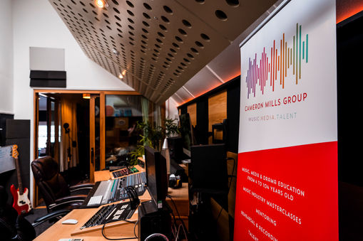 The mixing desk at Studio 54 recording studio in Exeter