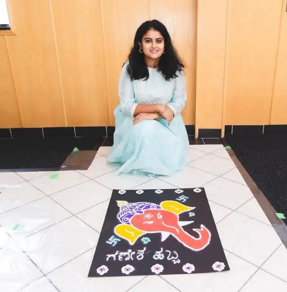 Ganesha Habba 2023 Rangoli Winner