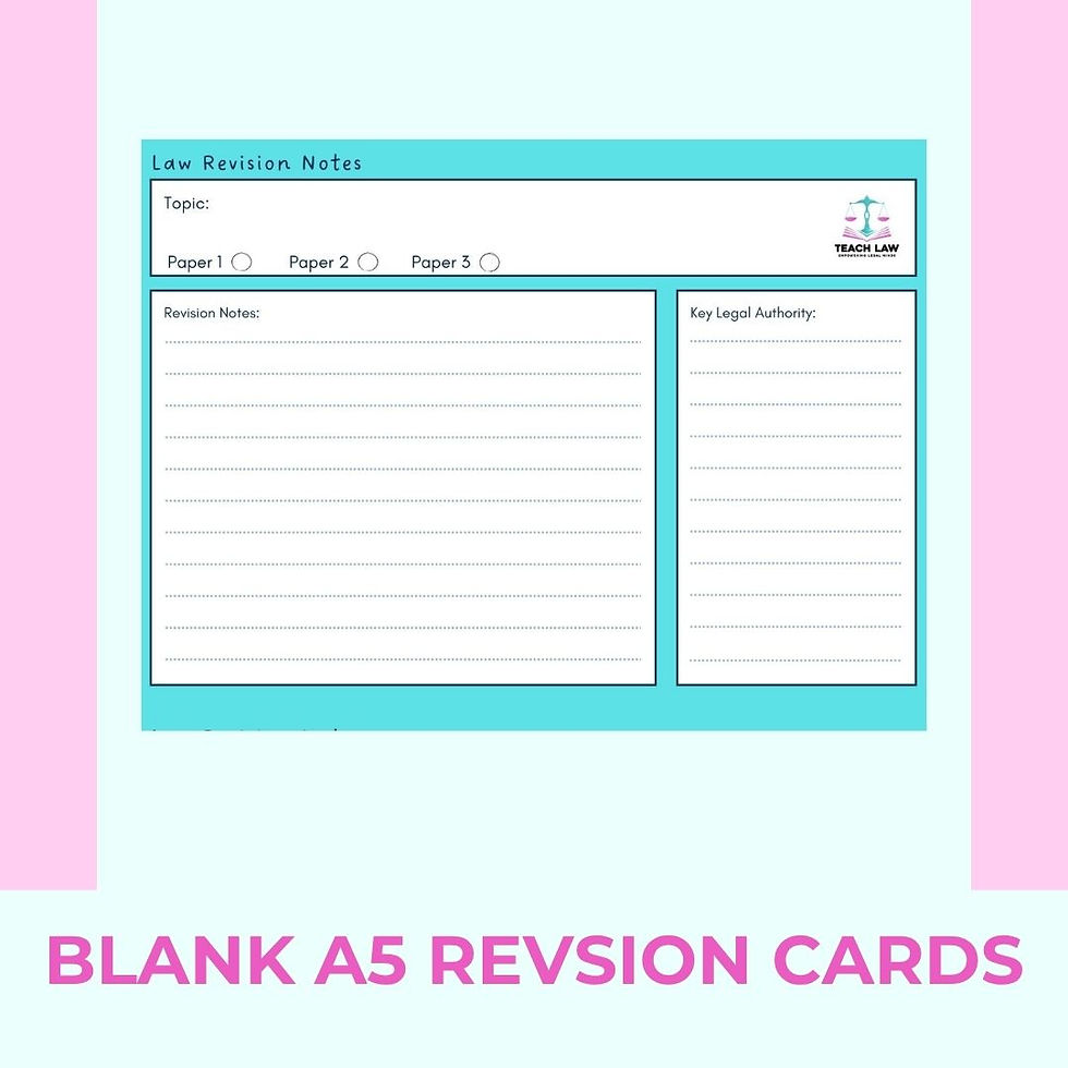 Thumbnail: A5 Law Revision Card