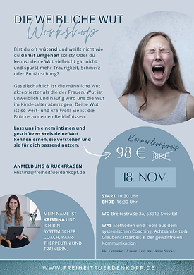 Weibliche Wut Workshop