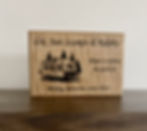 Personalised free standing plaque