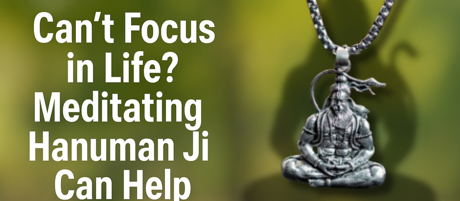 Can’t Focus in Life? Meditating Hanuman Ji Pendant Can Help