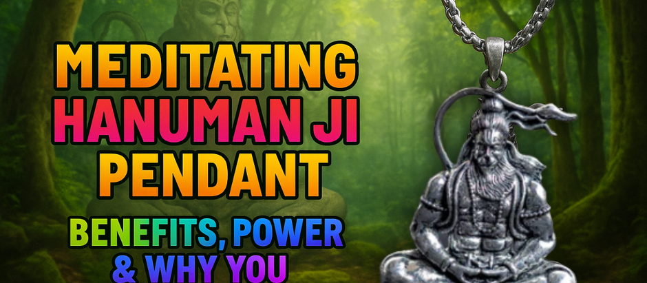 Meditating Hanuman Ji Pendant: Benefits, Power & Why You Should Wear It