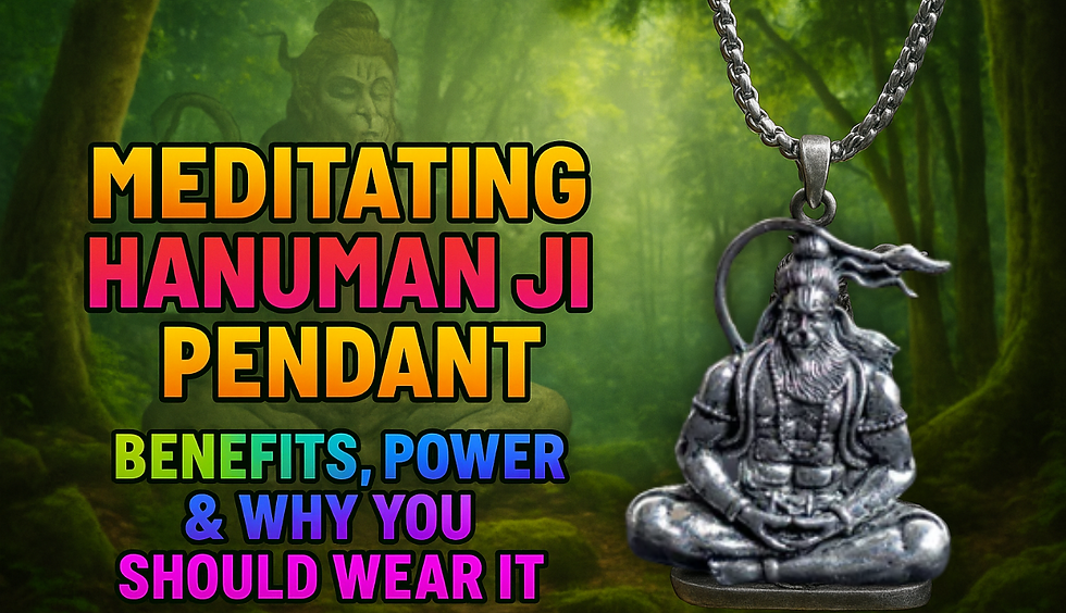 Meditating Hanuman Ji Pendant: Benefits, Power & Why You Should Wear It
