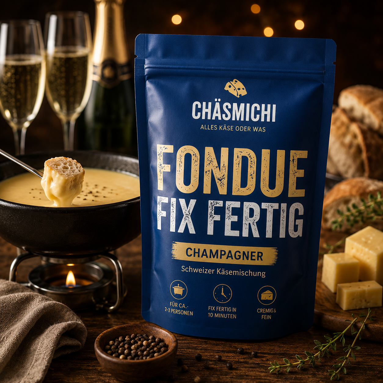 Fondue Champagner