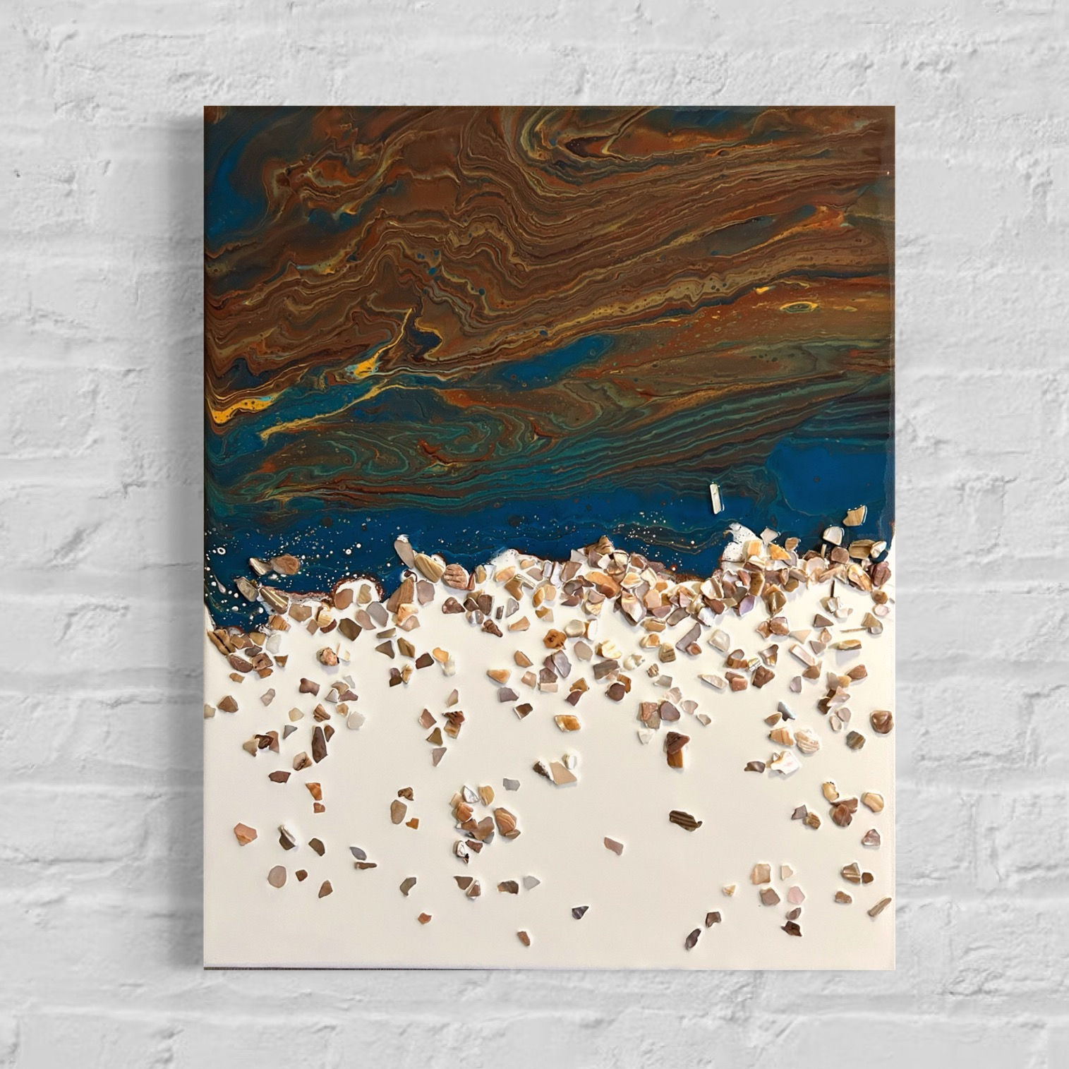 The Crumbling Edge | 20 x 16 x 1 in | Abstract Painting