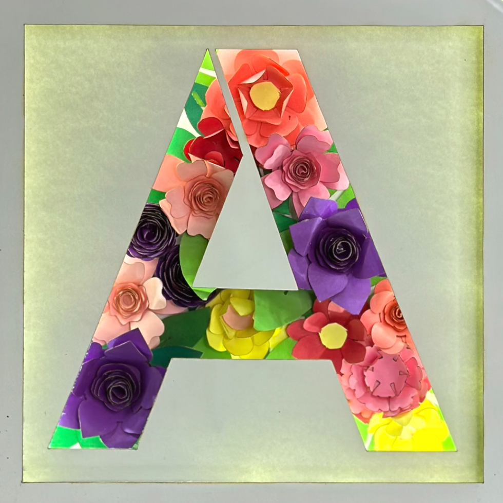 Thumbnail: Floral Alphabet "A" B.O.X.