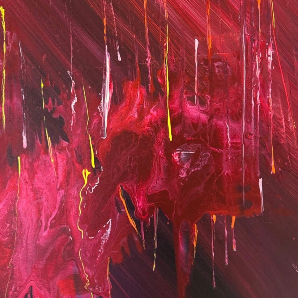 Corrupt Transmission | 20 x 16 x 1 in | Abstract Painting