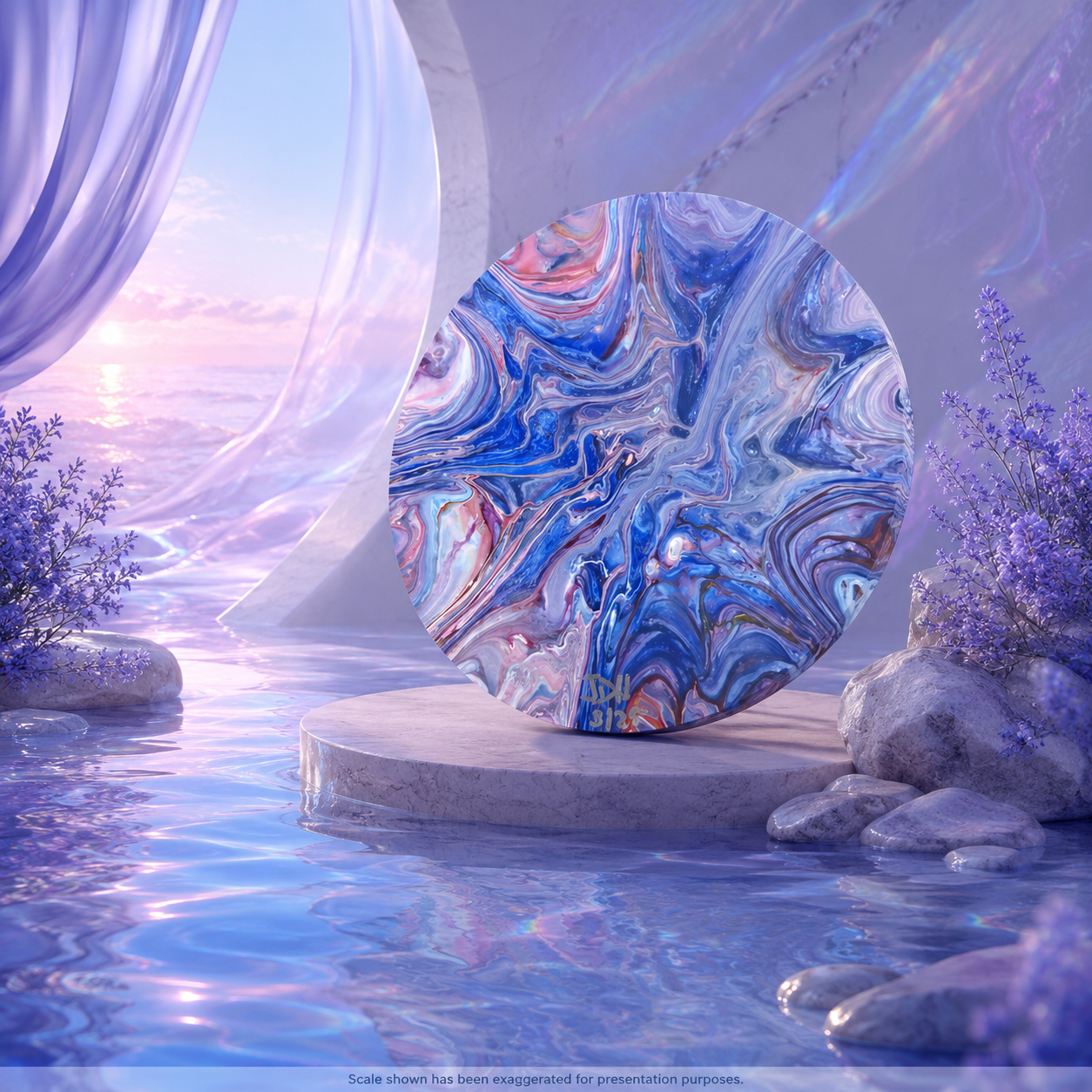 Chromatic Currents: Lavender Blue