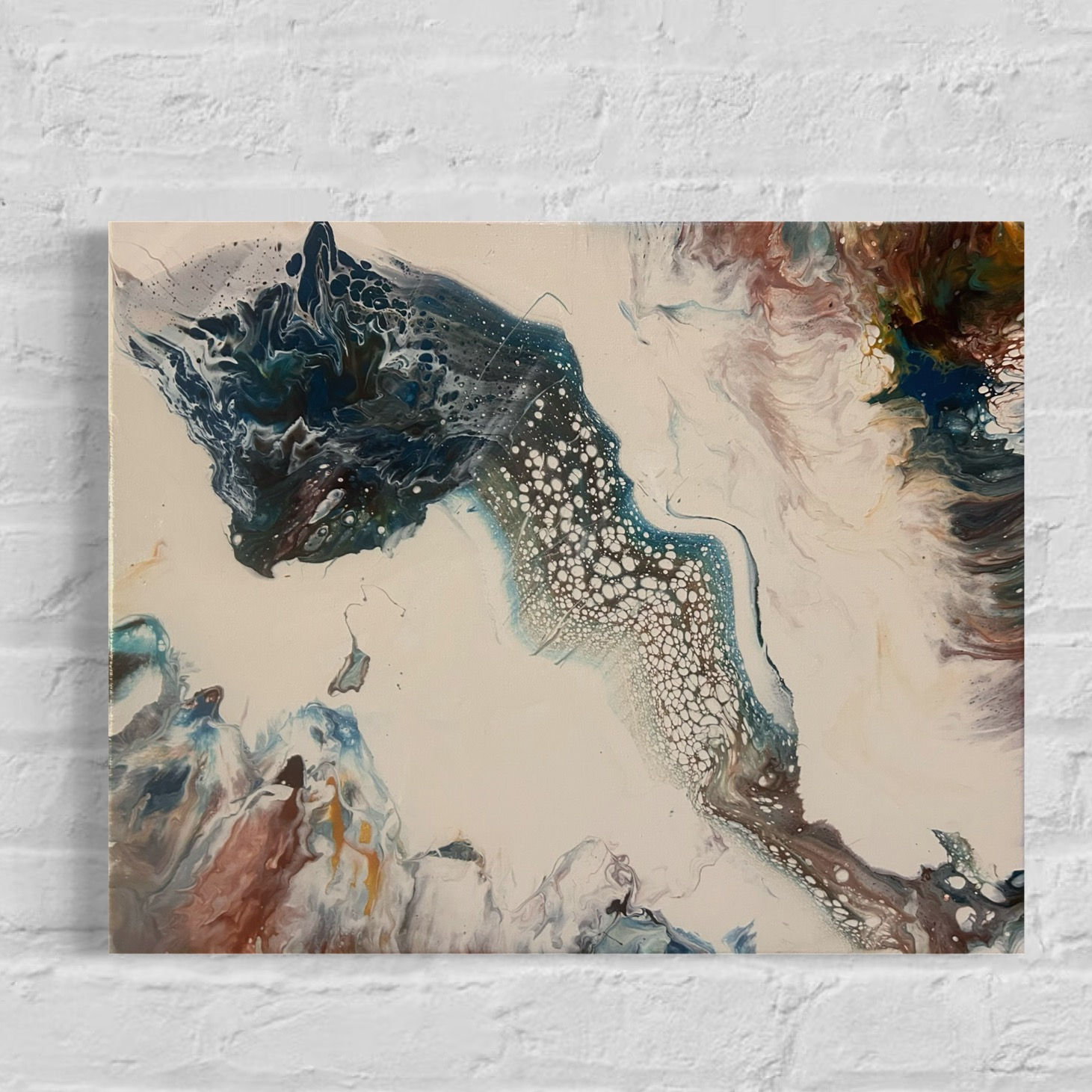 Tailspin Tease | 16 x 20 x 1 in | Abstract Painting