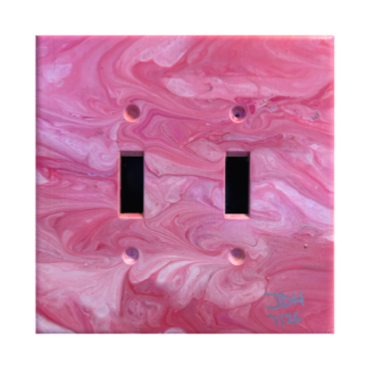 Blush Current | 5.25 x 5.25 x .25in | Painted Lightswitch Cover