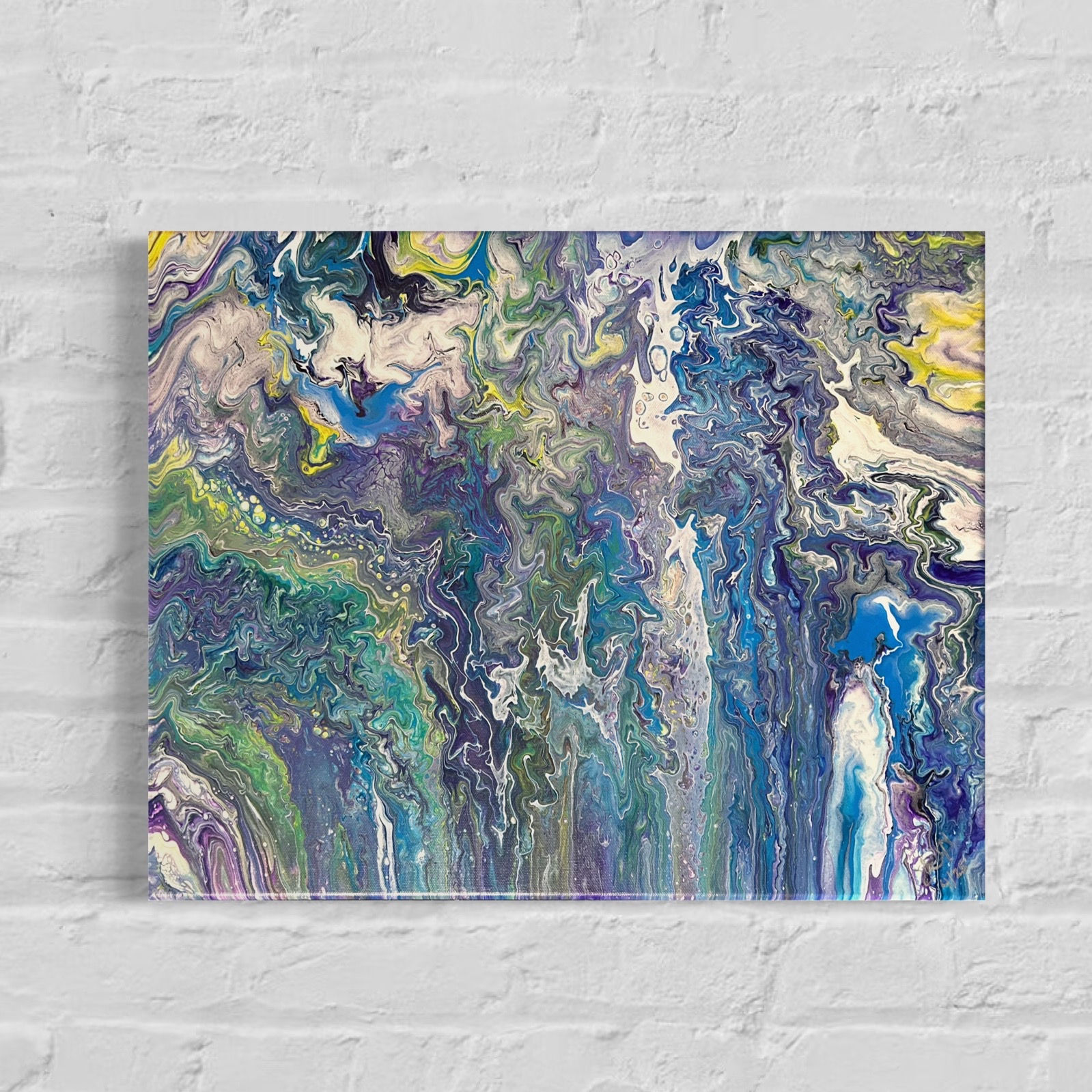 Chroma Vortex | 16 x 20 x 1 in | Abstract Painting