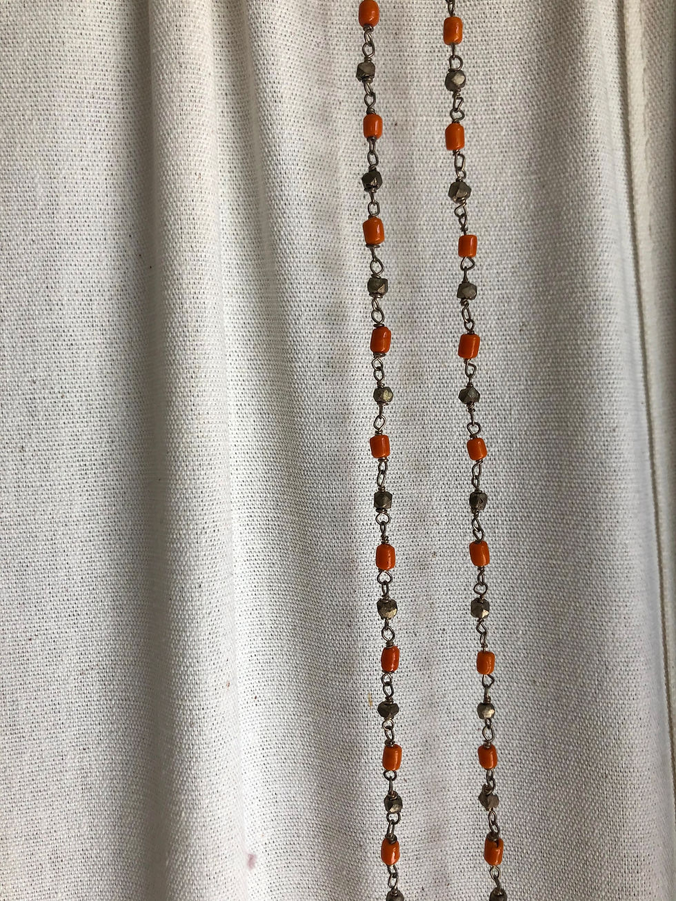 Thumbnail: Orange Boho Necklace