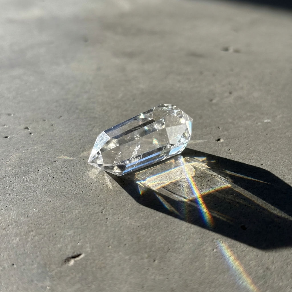 Double Terminated Clear Quartz Crystal Point