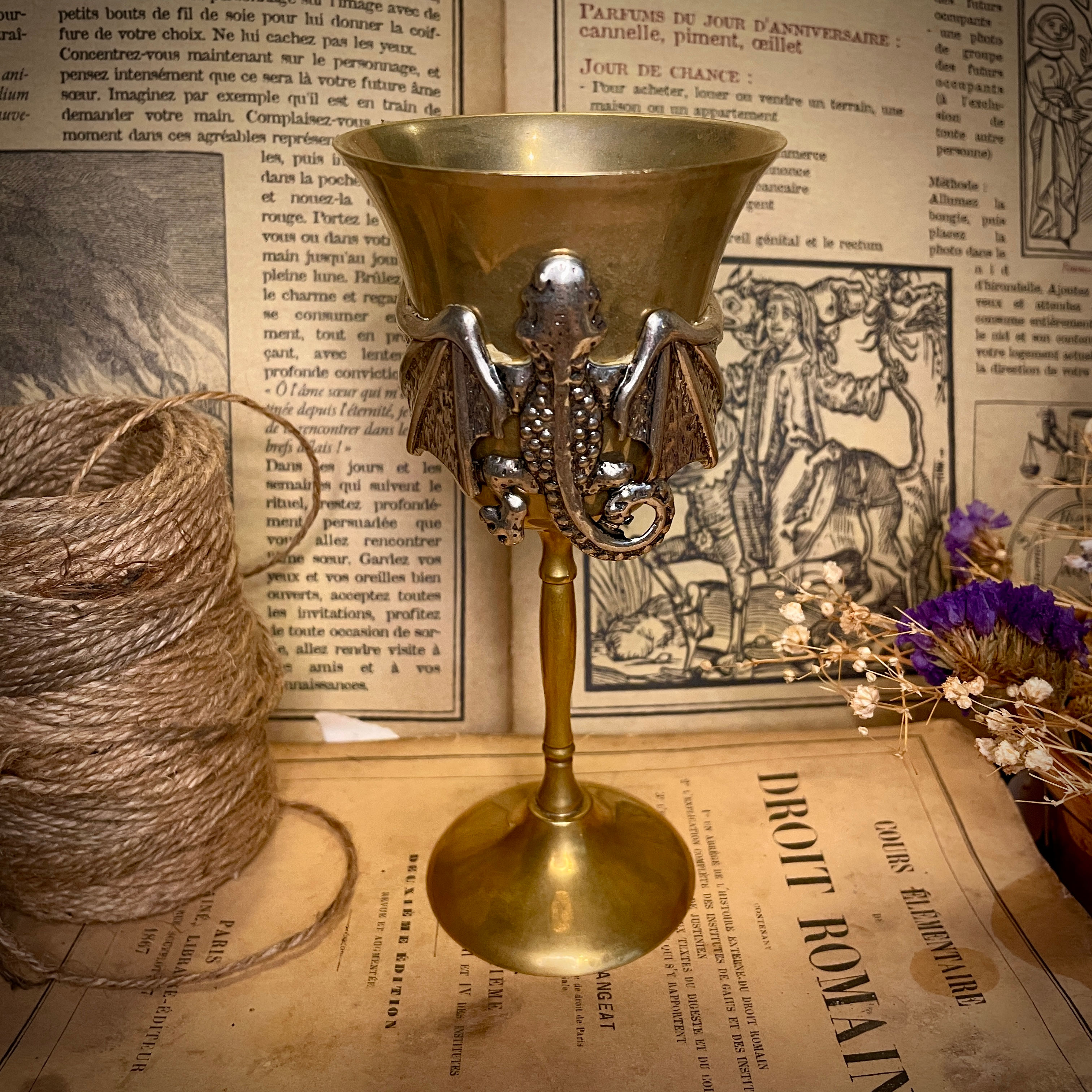 Calice en étain - Dragon