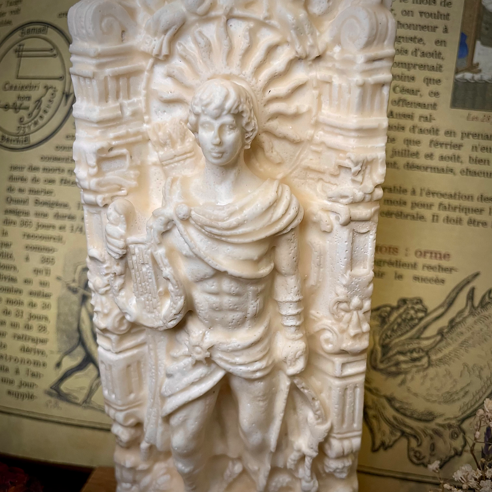 Miniature : Statuette Apollon en plâtre