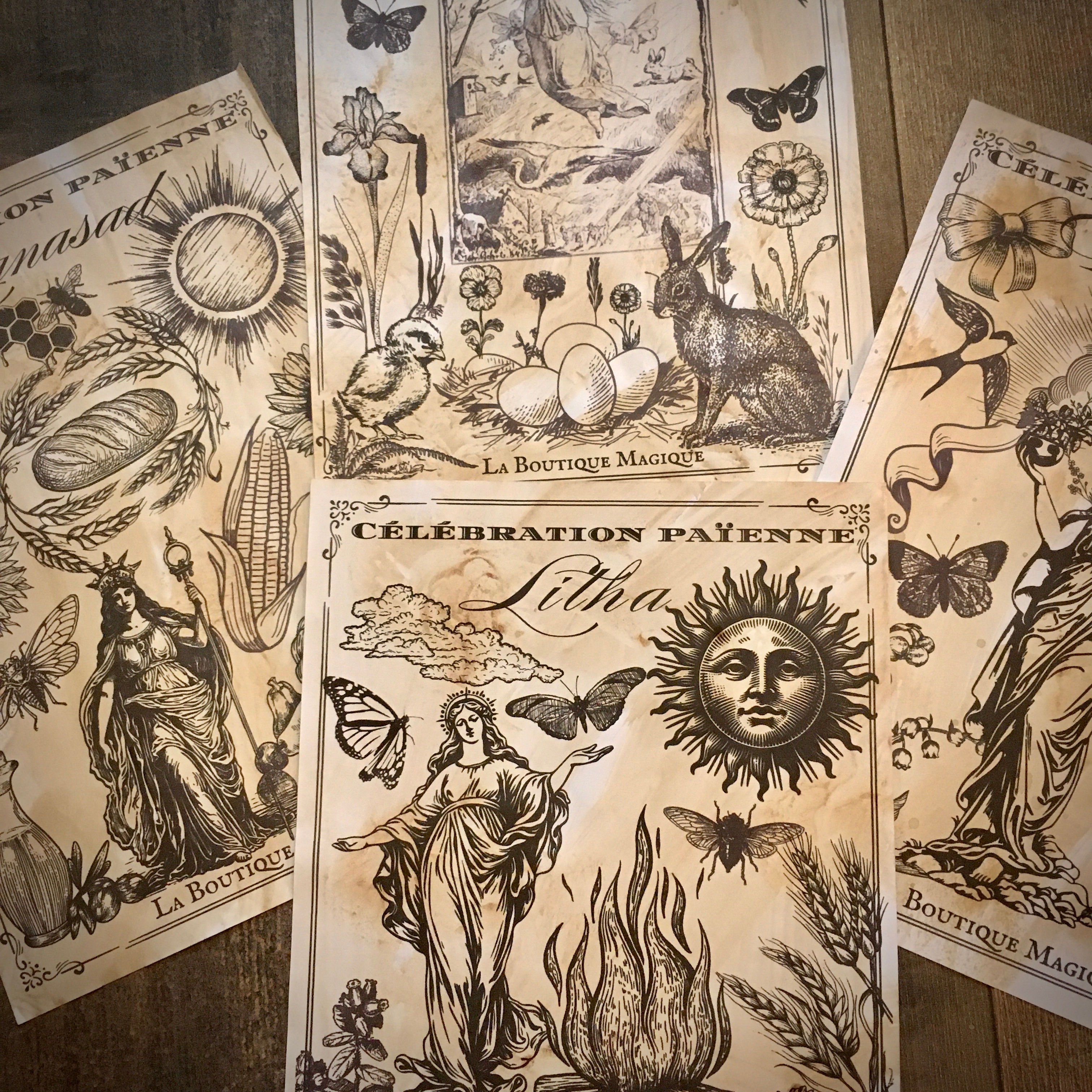 8 affiches à imprimer " Les sabbats"