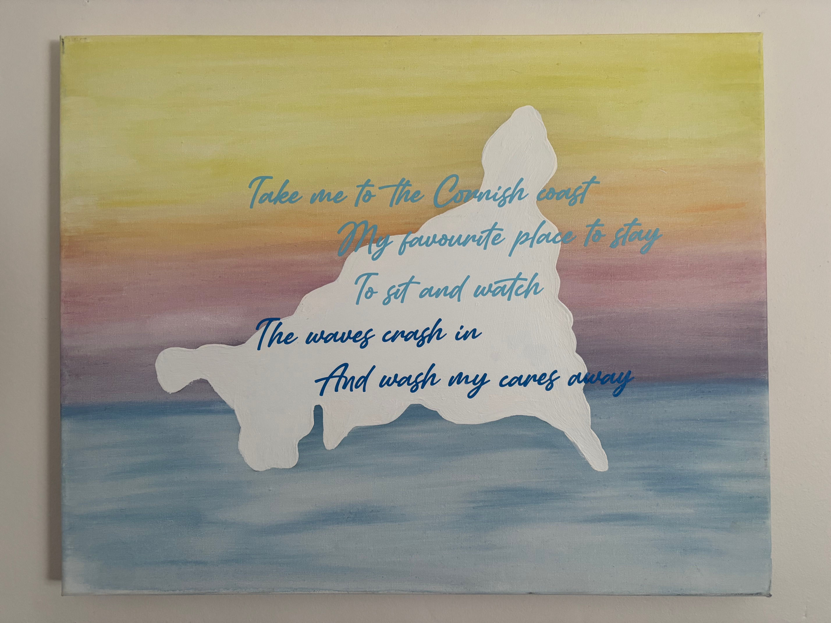 The Cornish Coast - A3 Canvas