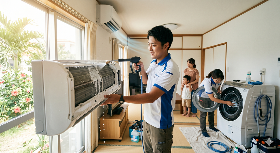 沖縄の夏を乗り切る新常識。エアコンと洗濯機の『徹底洗浄』が健康と節電のカギ