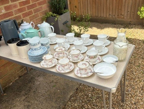 Afternoon tea at Pam's house