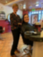 We had a lovely visit with hairstylist, Debbie at Downtown Hairstyles in Althone.