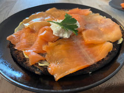 Smoked Trout on Flatbread