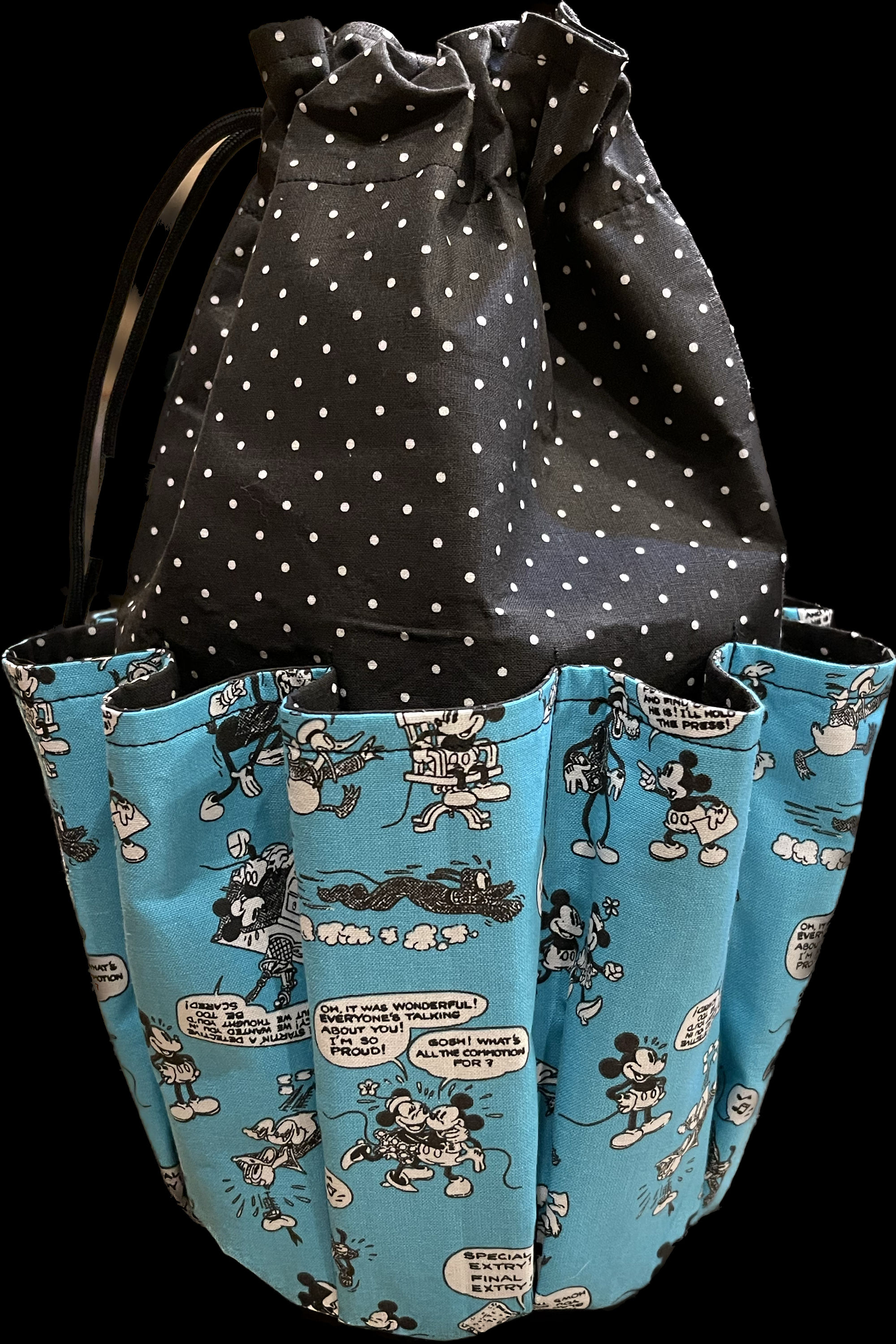 Mickey and Minnie Black Polka Dot’s 