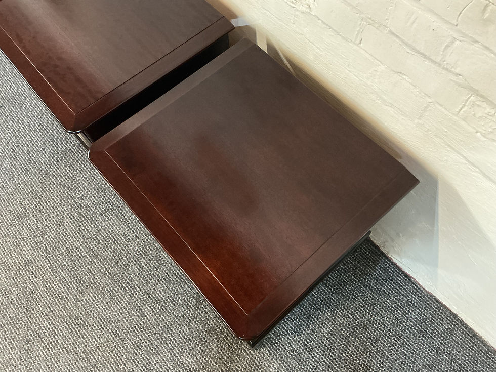 Thumbnail: Matching Pair of Stag Minstrel Chest of Drawers.
