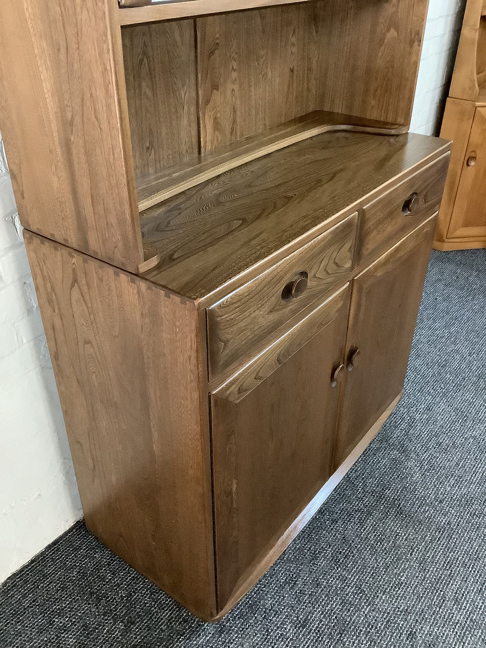 Thumbnail: Ercol Windsor Glazed Display Cabinet.