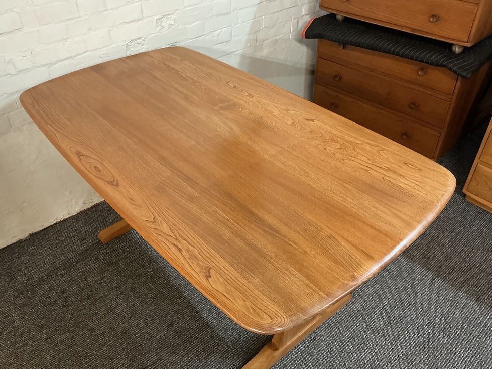 Thumbnail: Ercol Windsor Dining Table and Six Ercol Windsor Quaker Back Chairs