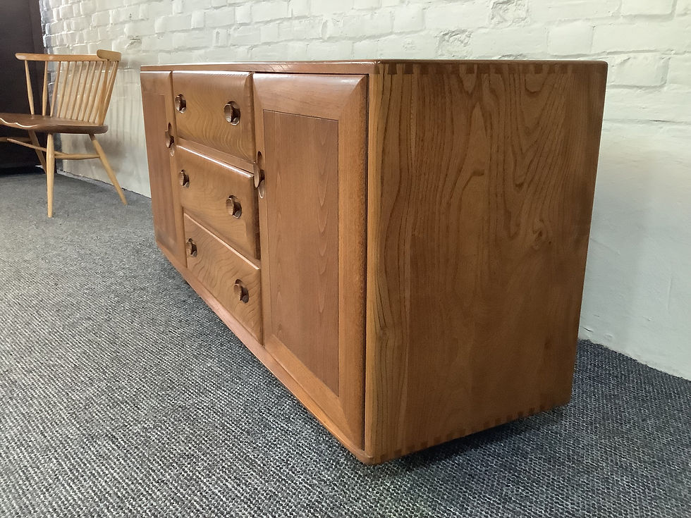 Thumbnail: Ercol Windsor Sideboard In Original Natural Elm Finish